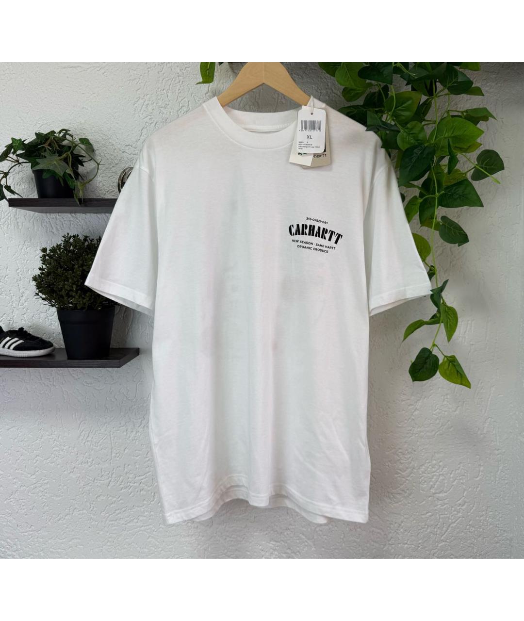 CARHARTT WIP Белая хлопковая футболка, фото 2