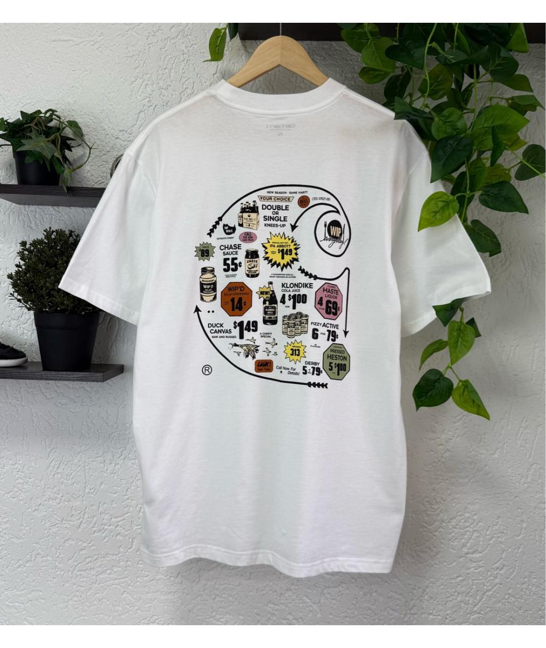 CARHARTT WIP Белая хлопковая футболка, фото 6