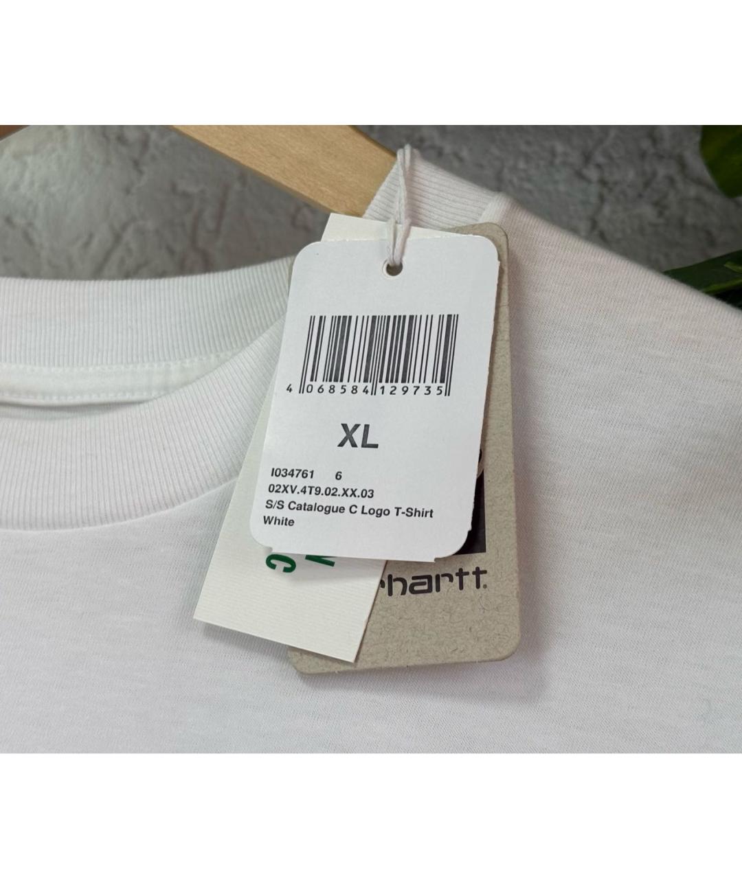 CARHARTT WIP Белая хлопковая футболка, фото 5