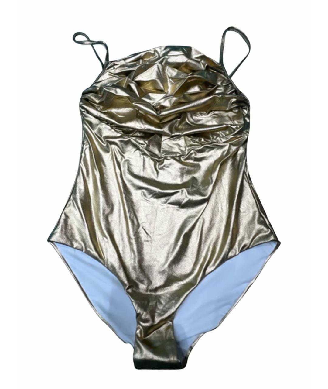 CHANEL Золотой полиамидовый купальник, фото 1