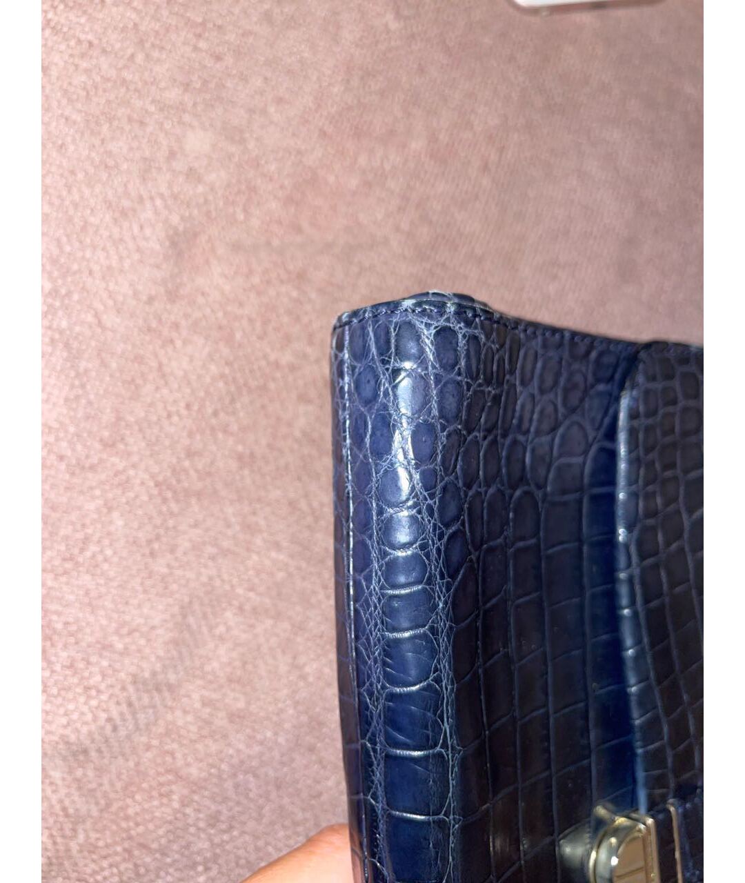 GIORGIO ARMANI Синяя барсетка из экзотической кожи, фото 3