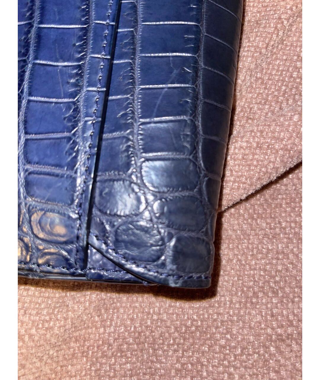 GIORGIO ARMANI Синяя барсетка из экзотической кожи, фото 2