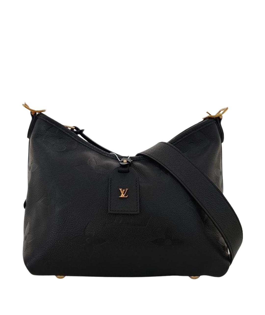 LOUIS VUITTON Черная кожаная сумка через плечо, фото 1