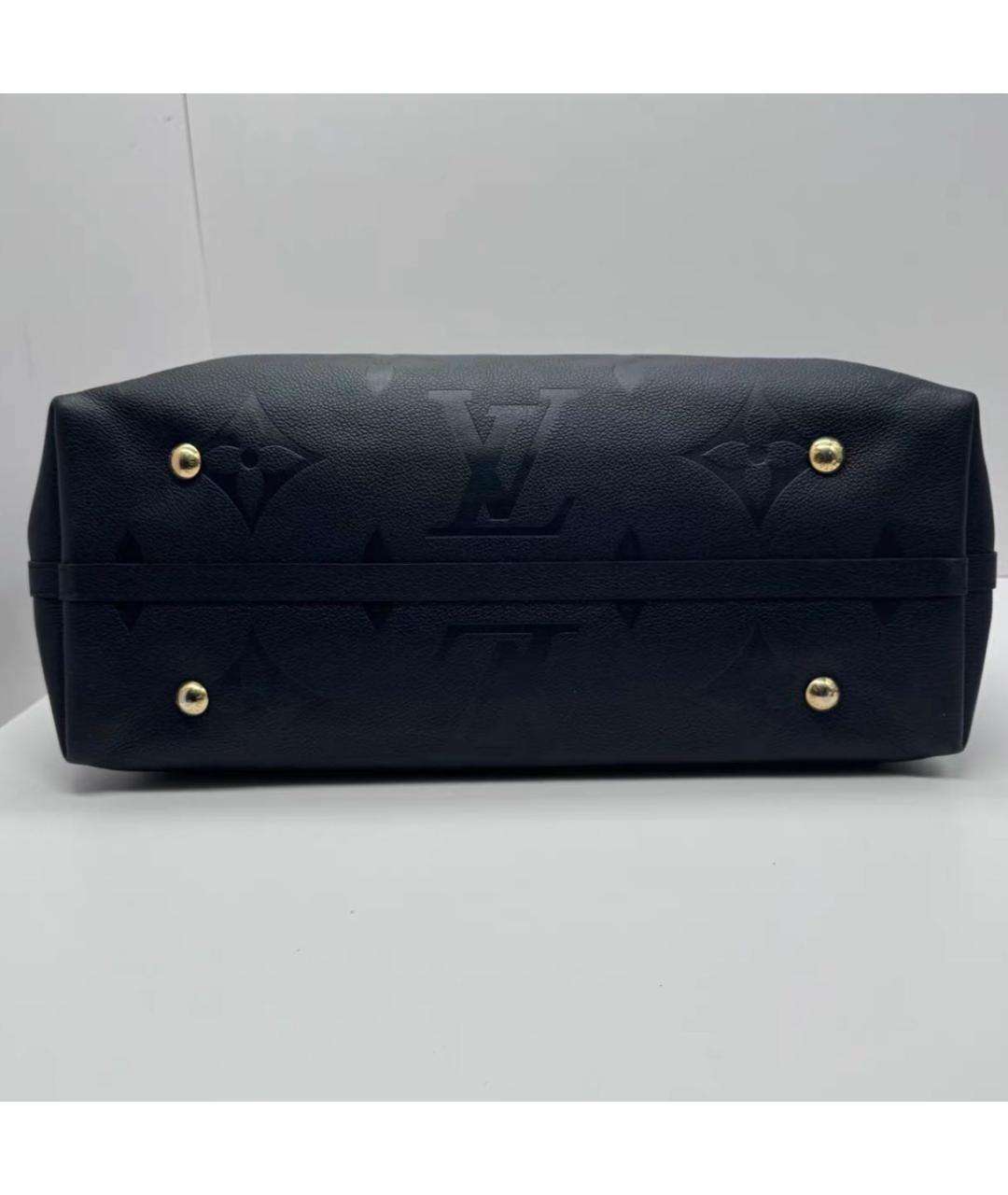 LOUIS VUITTON Черная кожаная сумка через плечо, фото 3