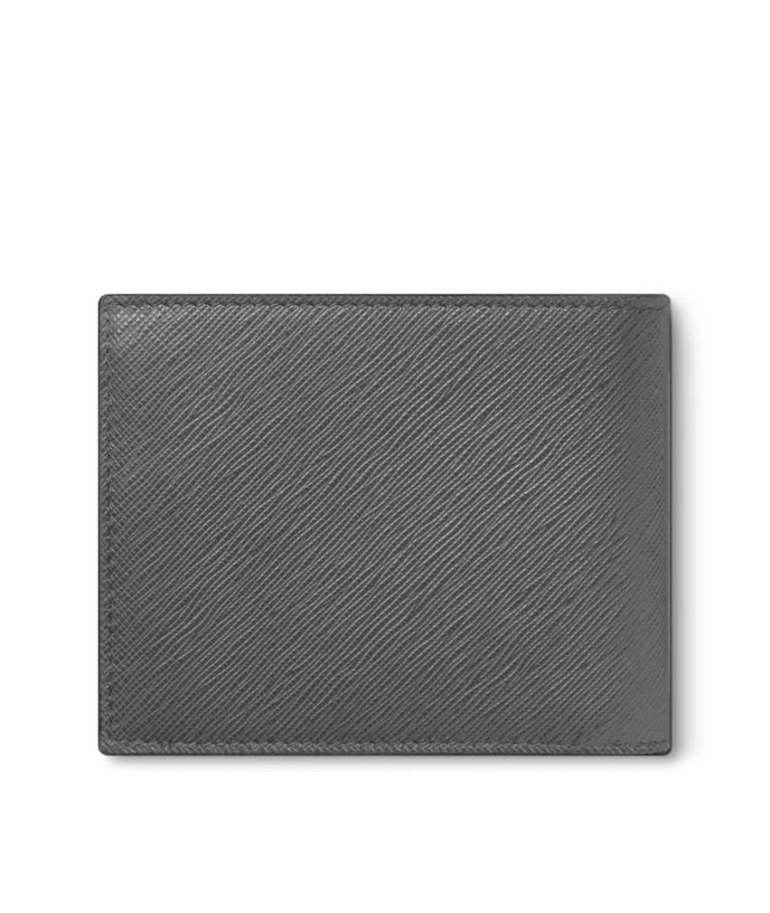 MONTBLANC Серый кожаный кошелек, фото 2