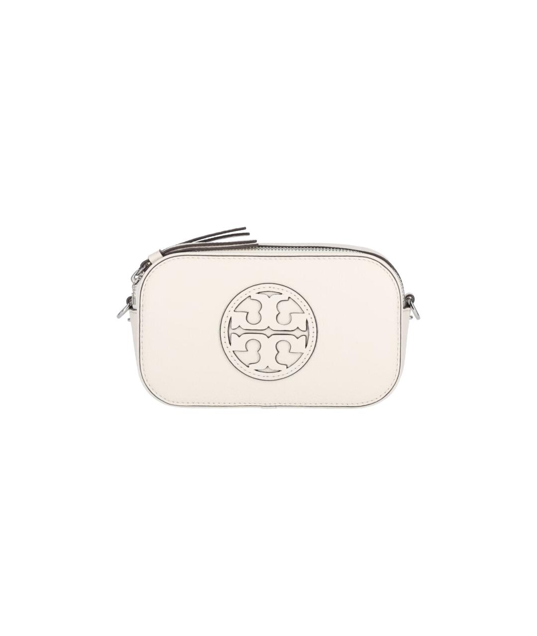 TORY BURCH Белая кожаная сумка через плечо, фото 1