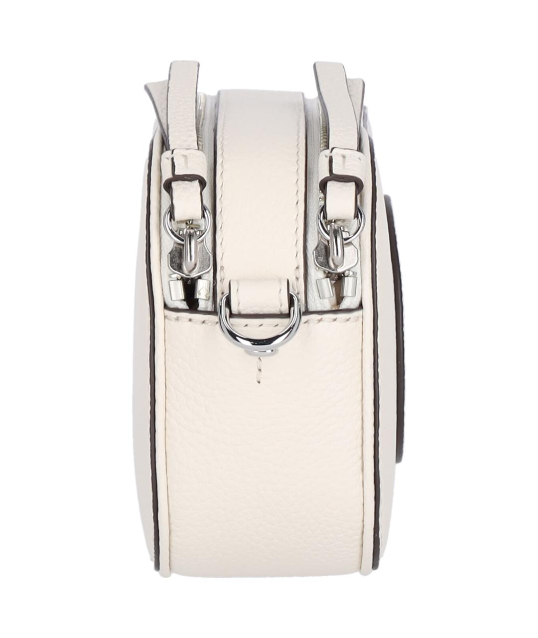 TORY BURCH Белая кожаная сумка через плечо, фото 5