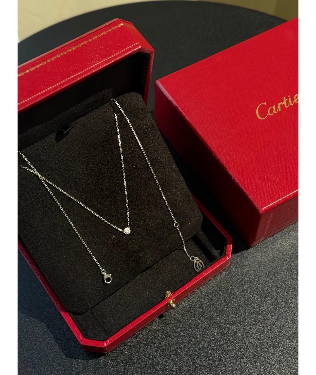 CARTIER Серебряное колье из белого золота, фото 4