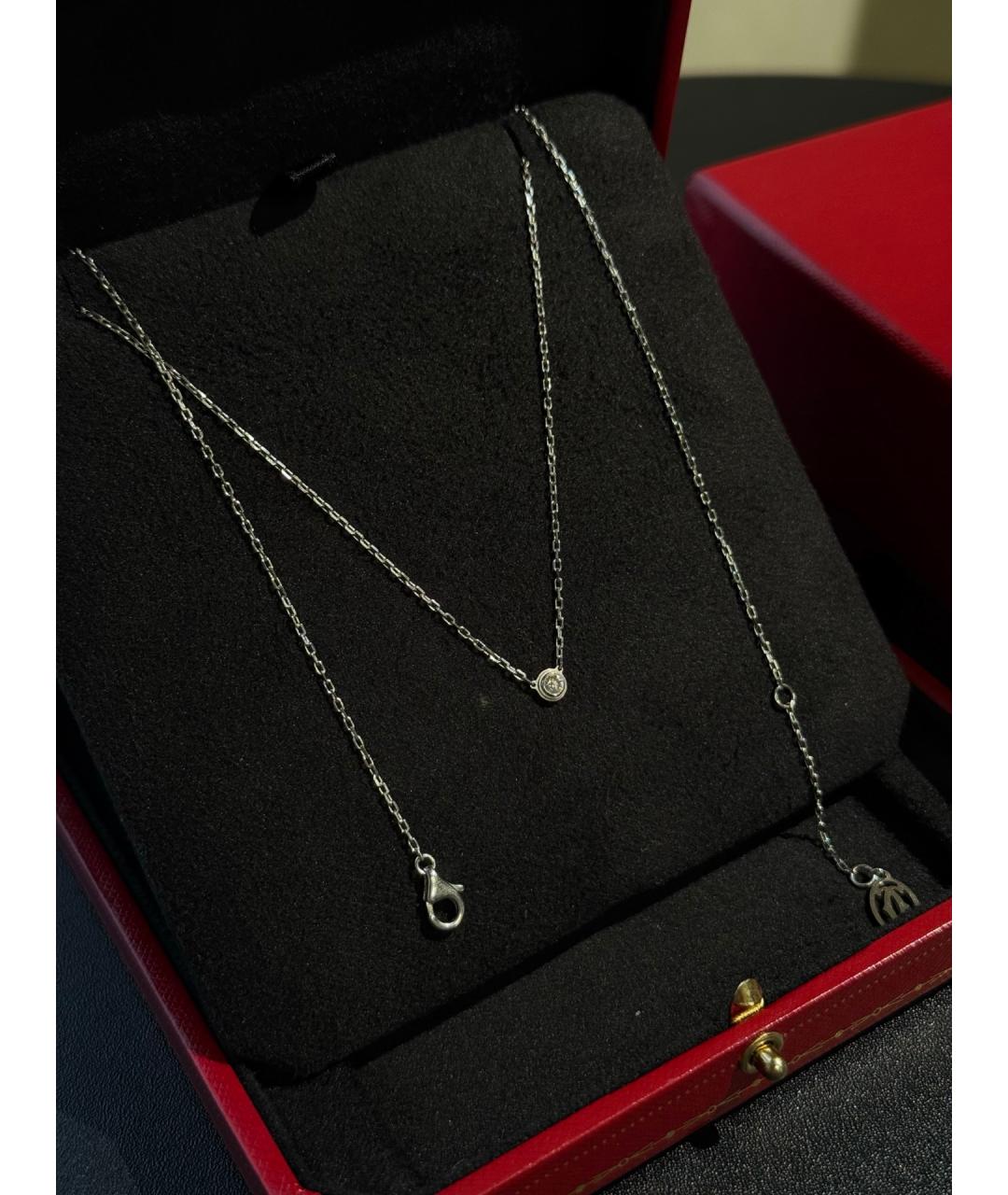 CARTIER Серебряное колье из белого золота, фото 2
