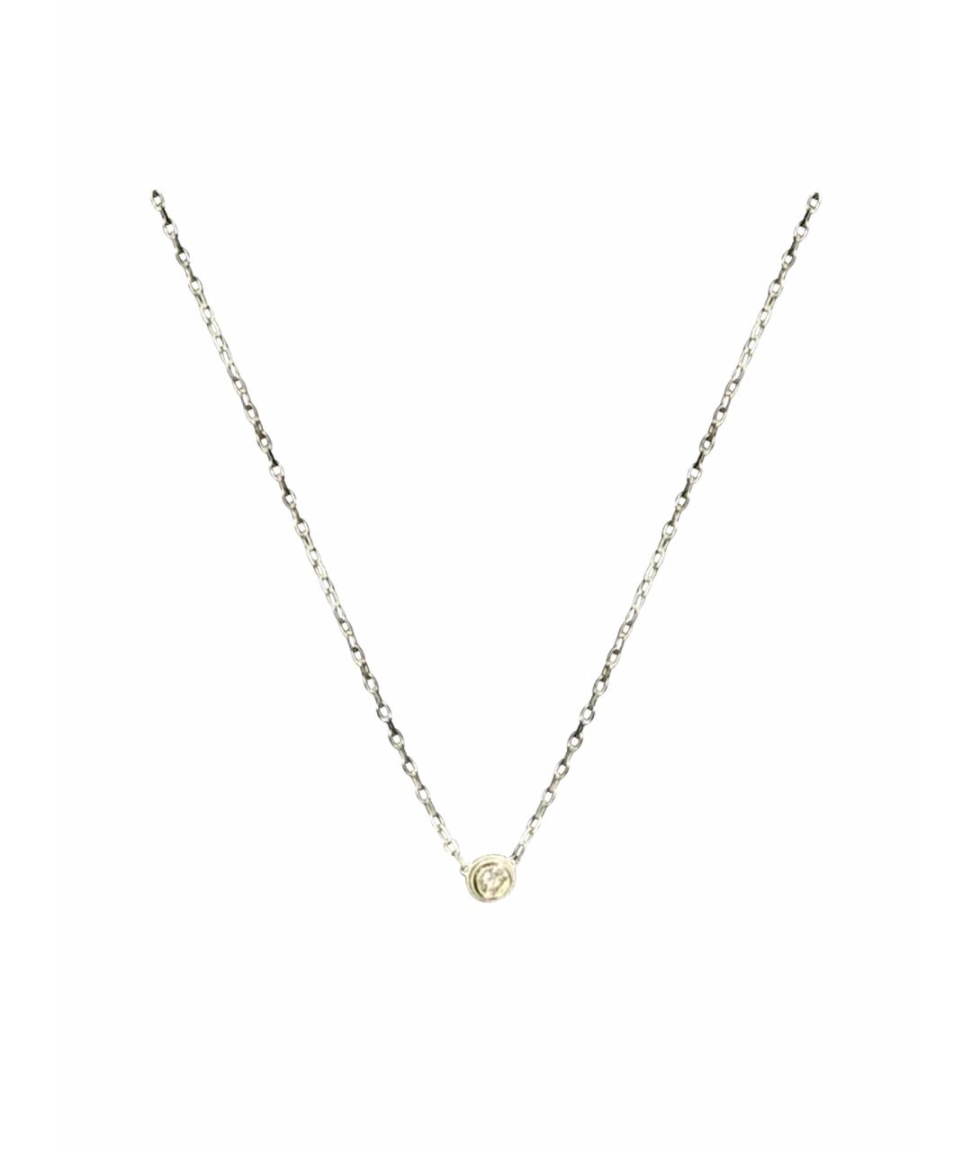CARTIER Серебряное колье из белого золота, фото 1