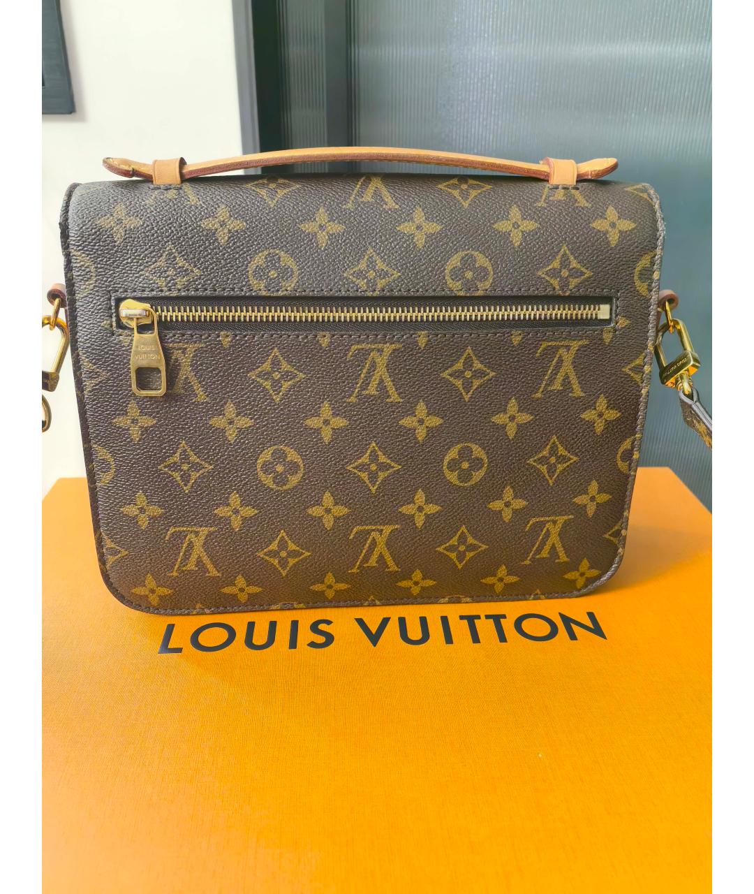 LOUIS VUITTON Коричневая сумка через плечо, фото 3