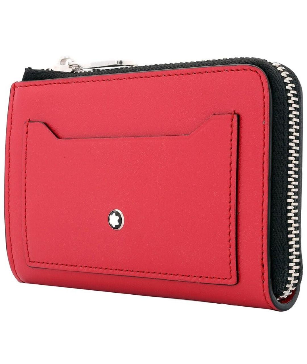 MONTBLANC Красный кожаный кардхолдер, фото 2