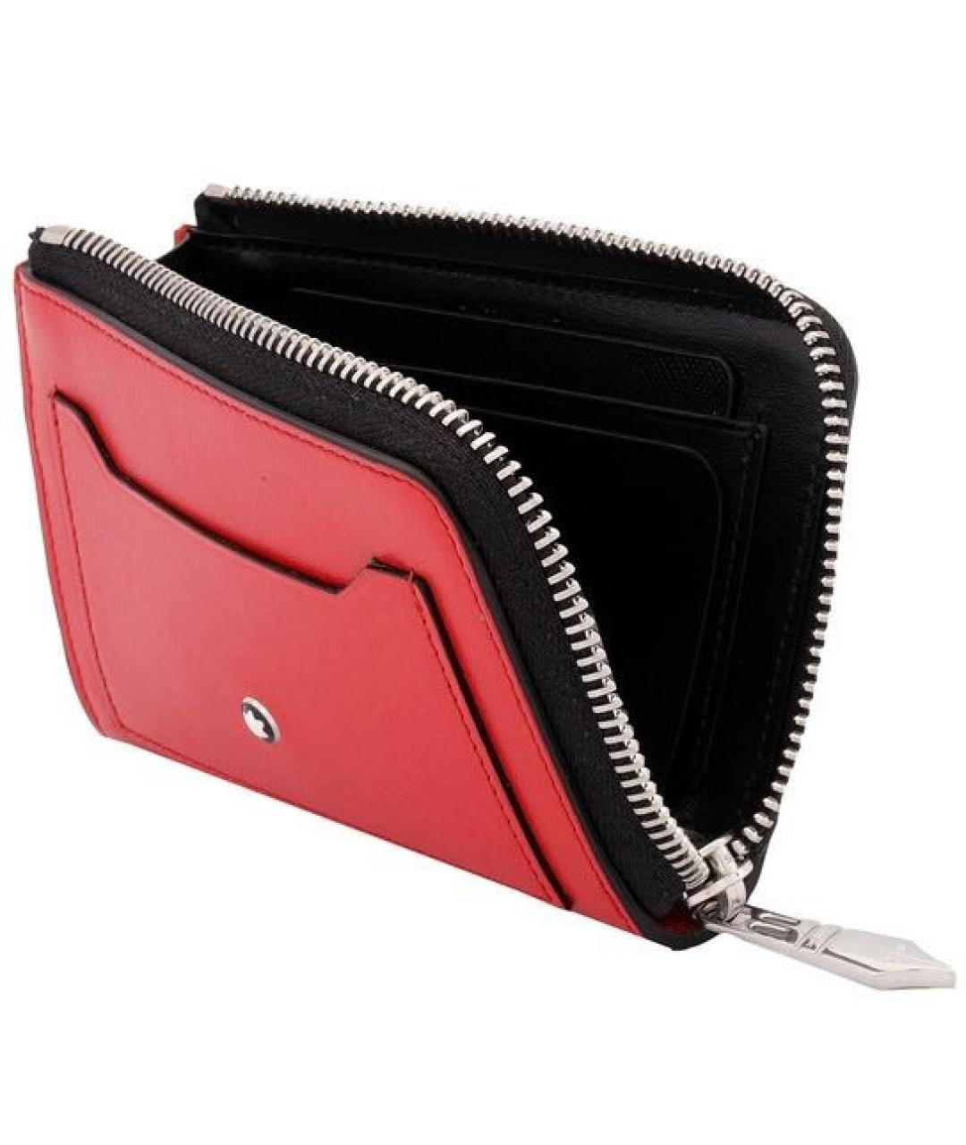MONTBLANC Красный кожаный кардхолдер, фото 4