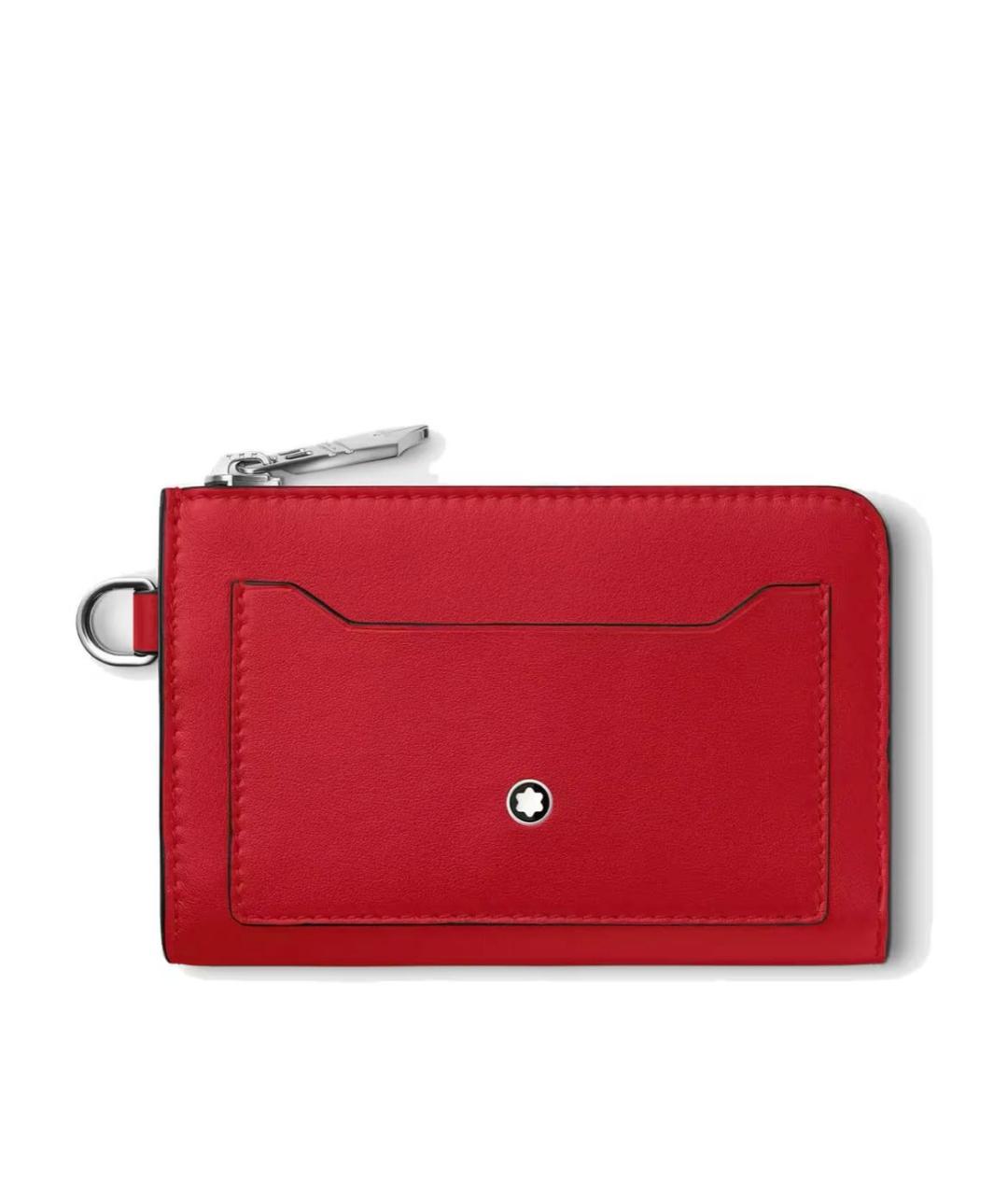 MONTBLANC Красный кожаный кардхолдер, фото 1