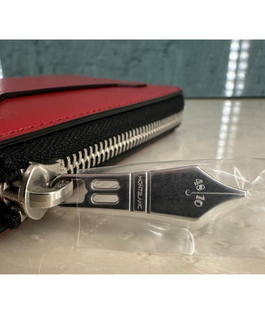 MONTBLANC Красный кожаный кардхолдер, фото 7