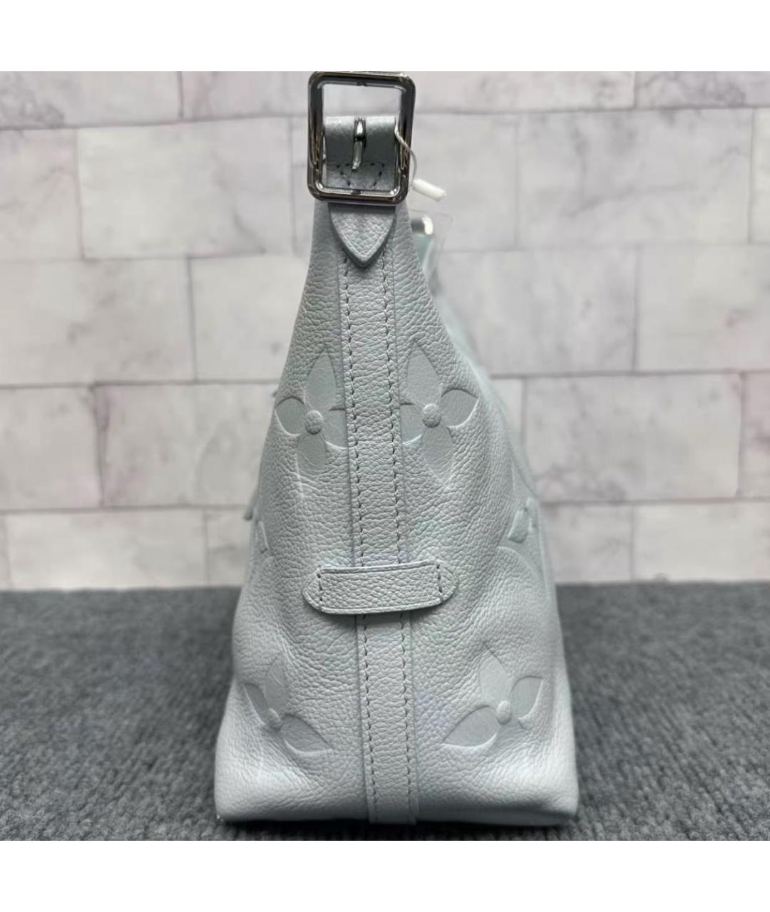 LOUIS VUITTON Голубая кожаная сумка через плечо, фото 4