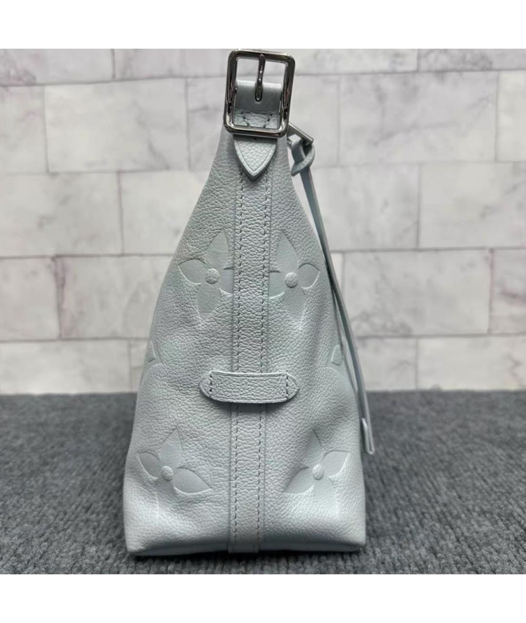 LOUIS VUITTON Голубая кожаная сумка через плечо, фото 3