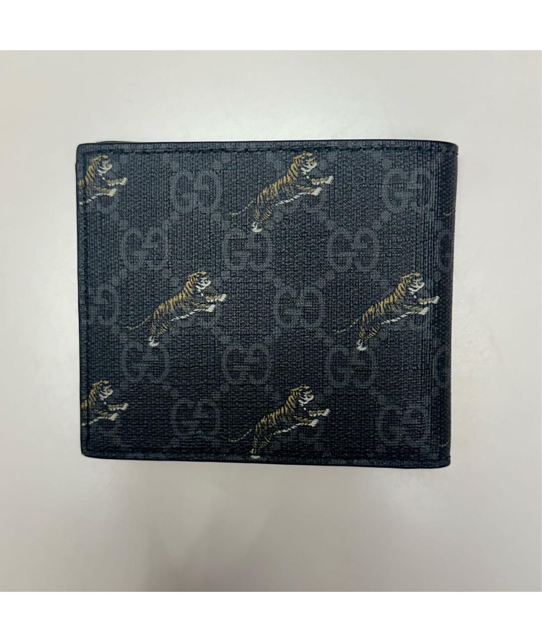 GUCCI Черный кожаный кошелек, фото 2