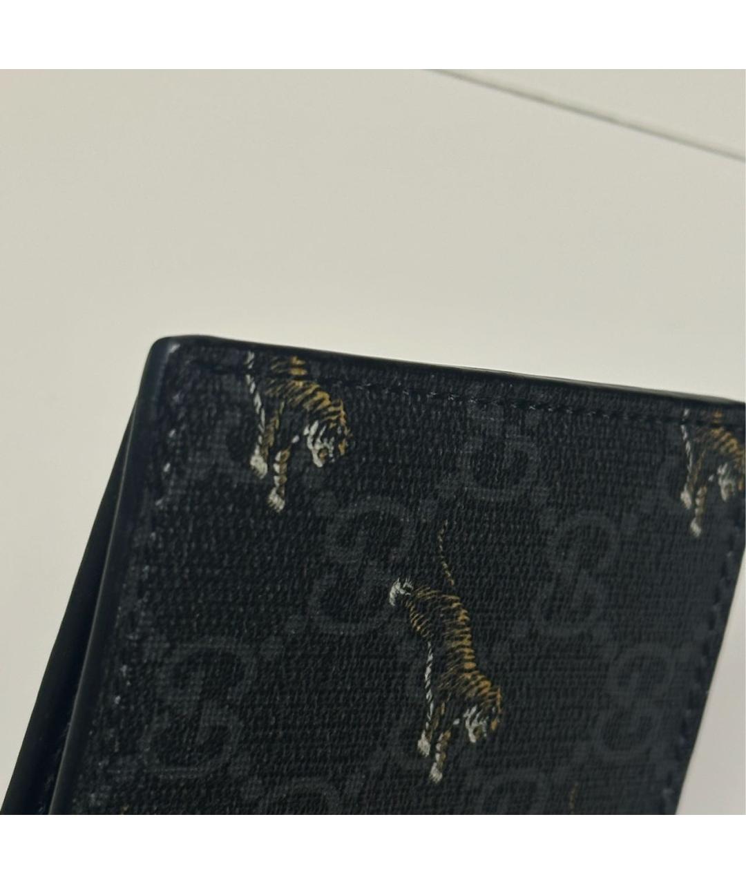 GUCCI Черный кожаный кошелек, фото 5