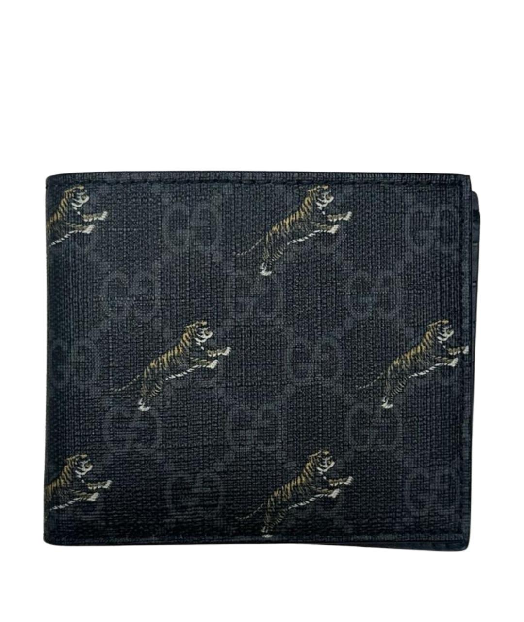 GUCCI Черный кожаный кошелек, фото 1