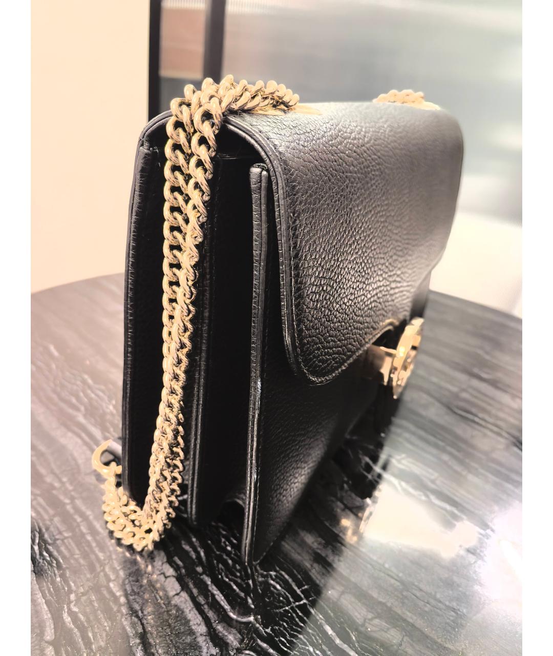 GUCCI Черная кожаная сумка через плечо, фото 2