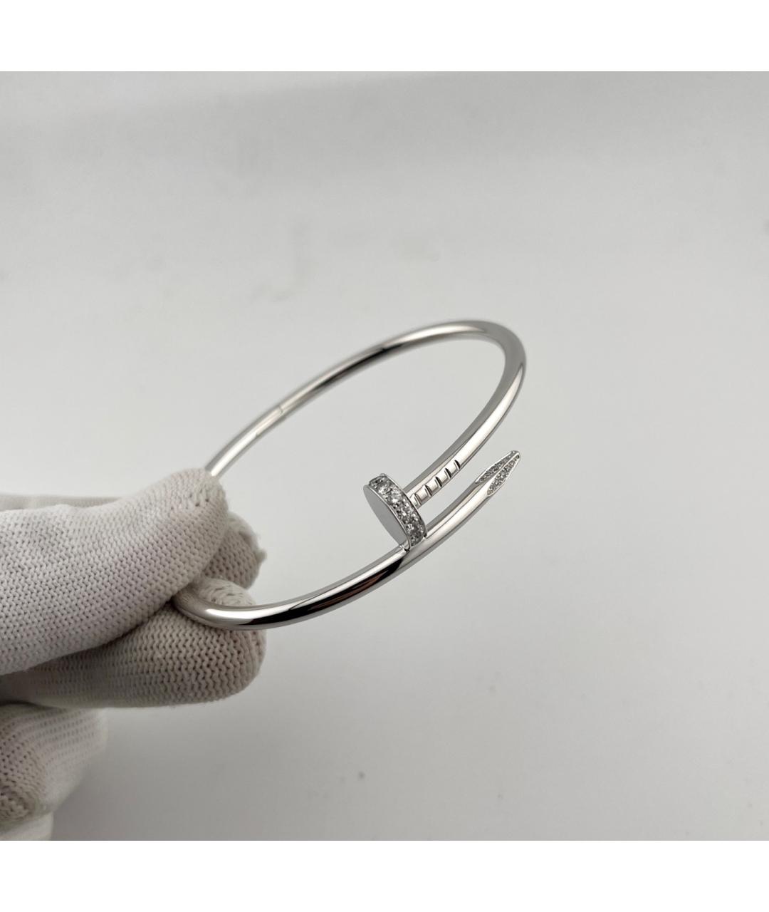 CARTIER Серебрянный браслет из белого золота, фото 4