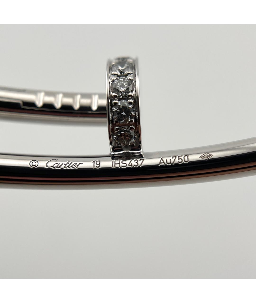 CARTIER Серебрянный браслет из белого золота, фото 6