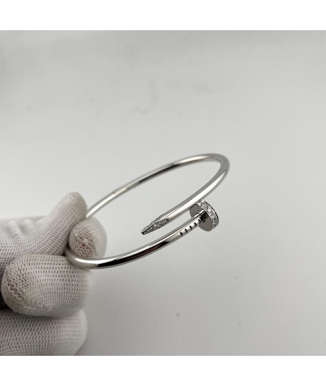 CARTIER Серебрянный браслет из белого золота, фото 5
