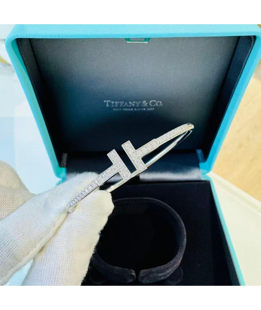 TIFFANY&CO Серебрянный браслет из белого золота, фото 6