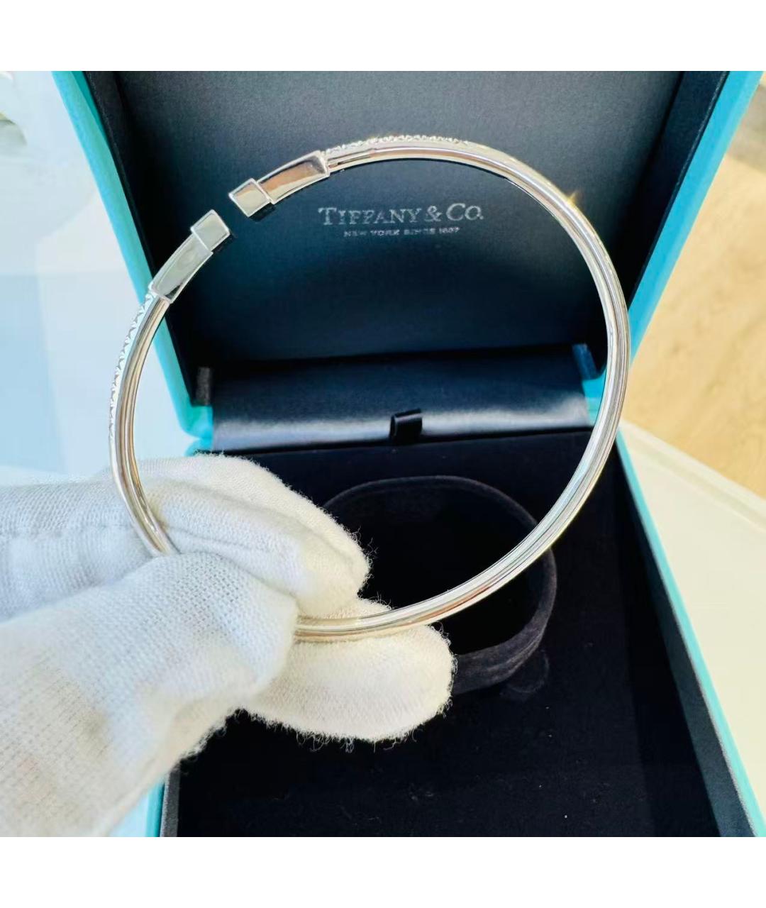 TIFFANY&CO Серебрянный браслет из белого золота, фото 4