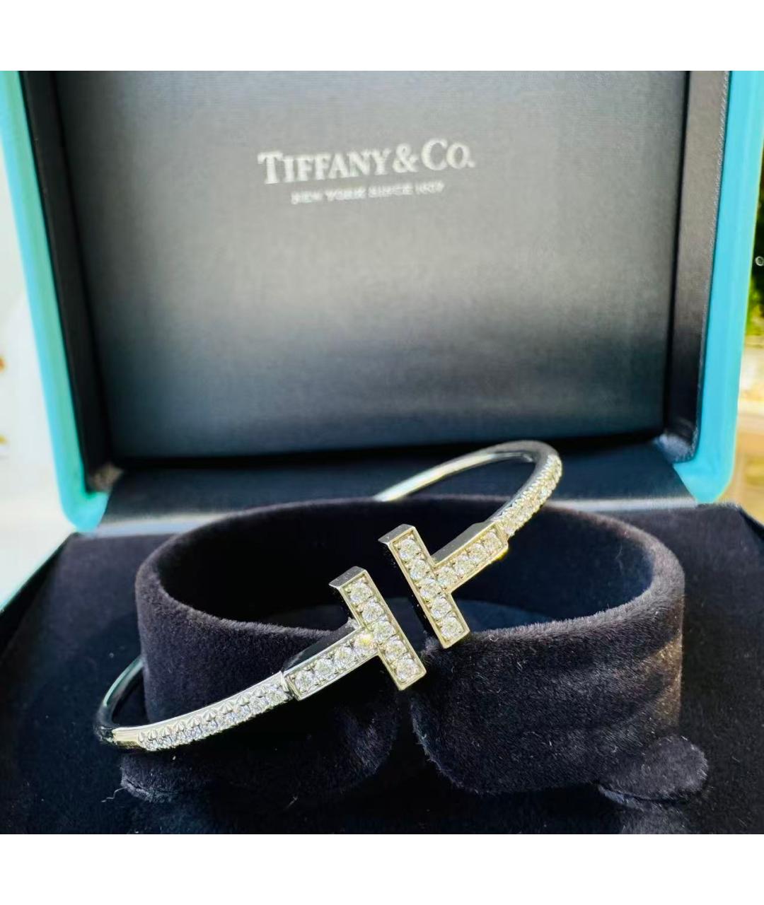 TIFFANY&CO Серебрянный браслет из белого золота, фото 3