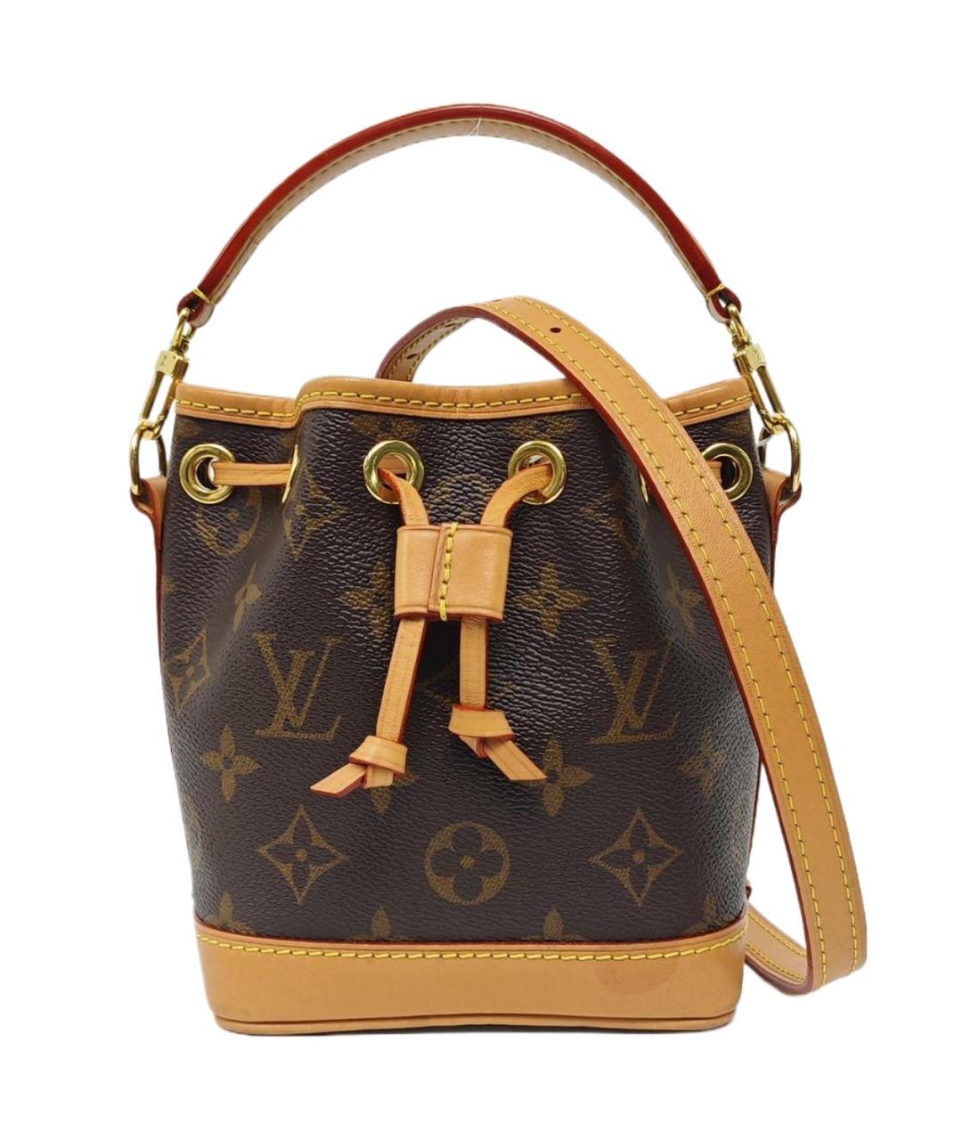 LOUIS VUITTON Коричневая кожаная сумка тоут, фото 1