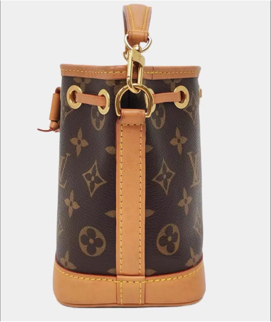 LOUIS VUITTON Коричневая кожаная сумка тоут, фото 2