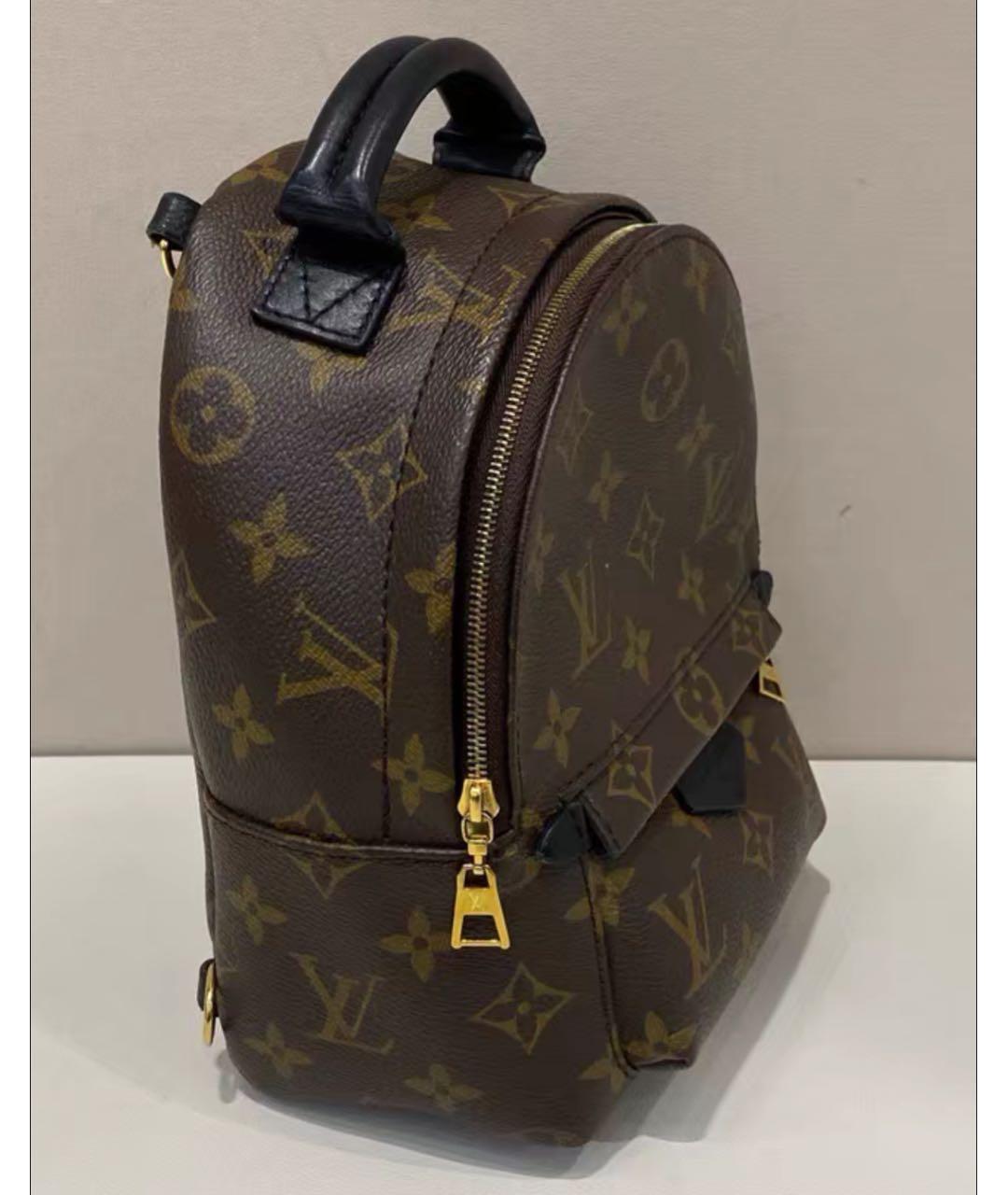 LOUIS VUITTON Коричневый кожаный рюкзак, фото 4