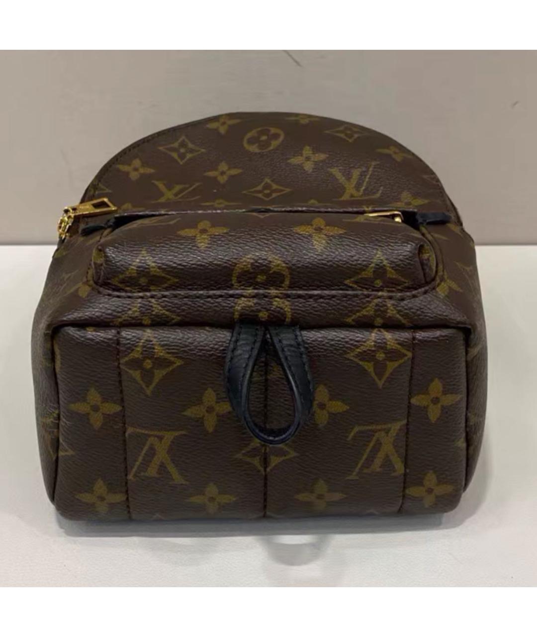 LOUIS VUITTON Коричневый кожаный рюкзак, фото 5