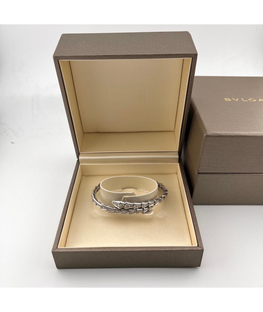 BVLGARI Серебрянный браслет из белого золота, фото 2