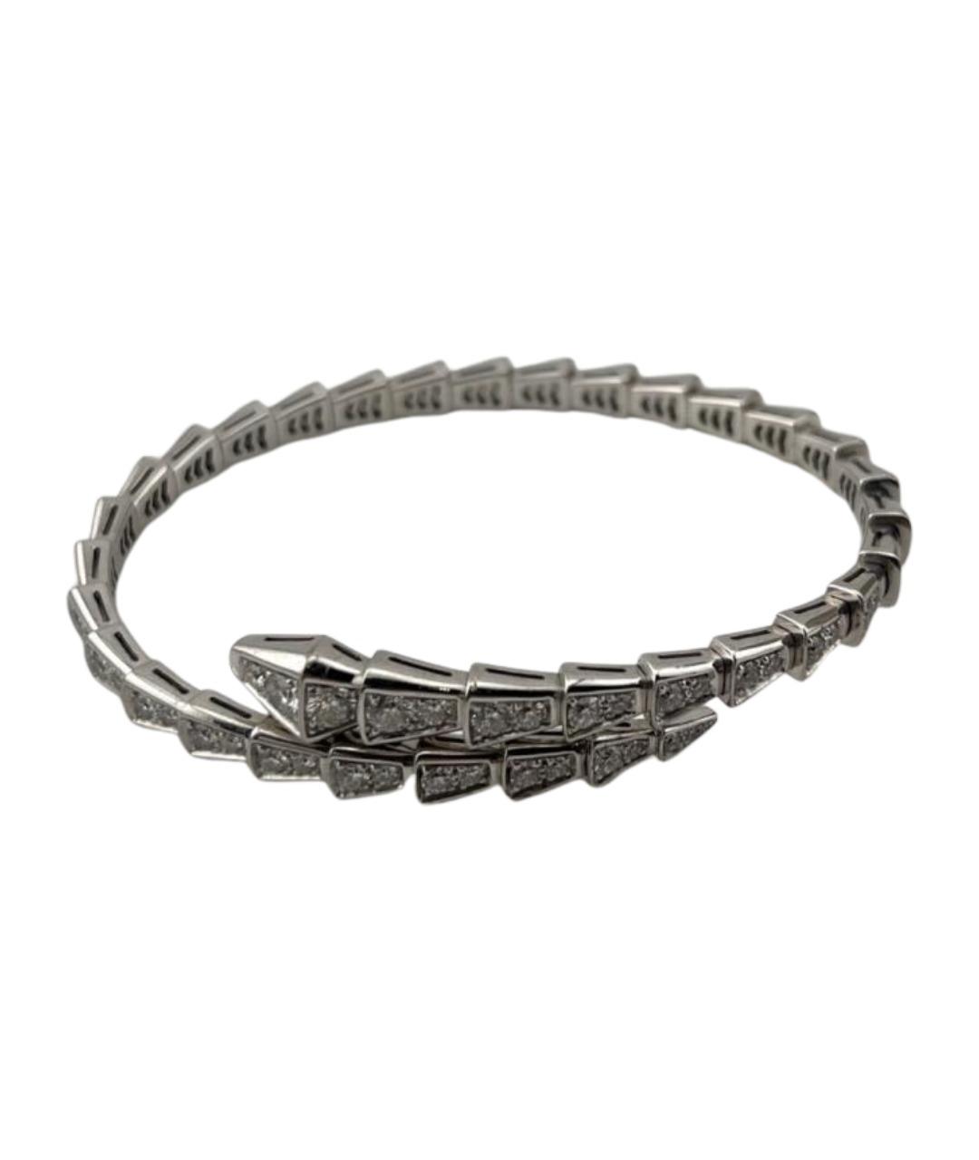 BVLGARI Серебрянный браслет из белого золота, фото 1