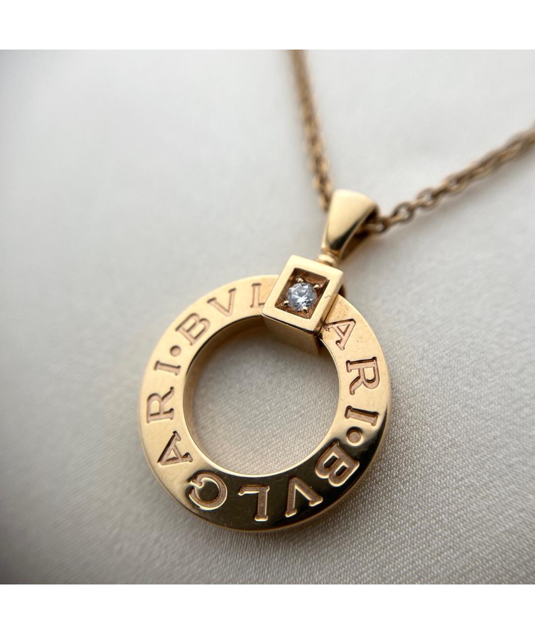 BVLGARI Золотая подвеска из розового золота, фото 4