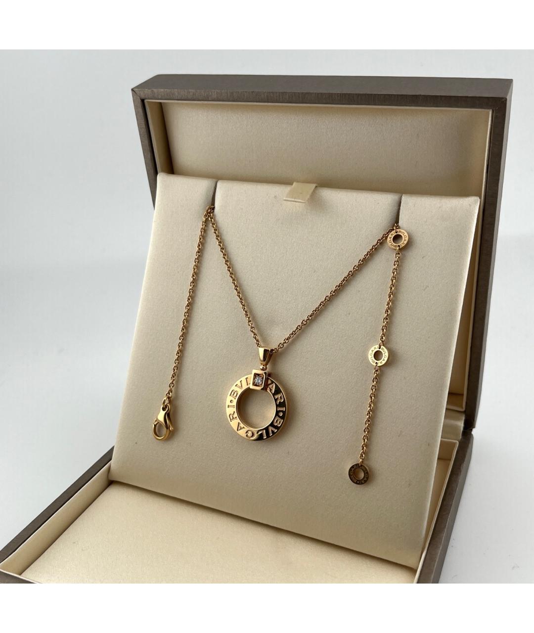 BVLGARI Золотая подвеска из розового золота, фото 8