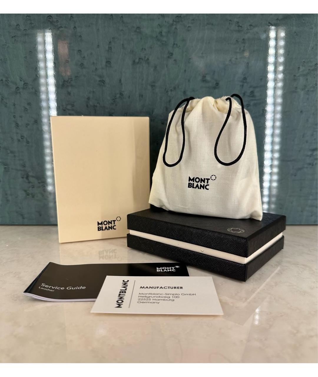 MONTBLANC Бежевый кожаный кардхолдер, фото 8