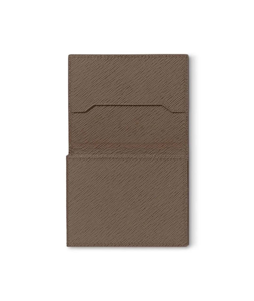 MONTBLANC Бежевый кожаный кардхолдер, фото 3