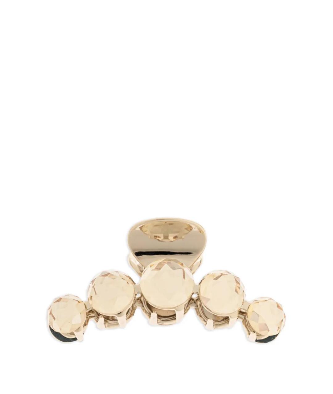 JIMMY CHOO Золотая заколка, фото 3