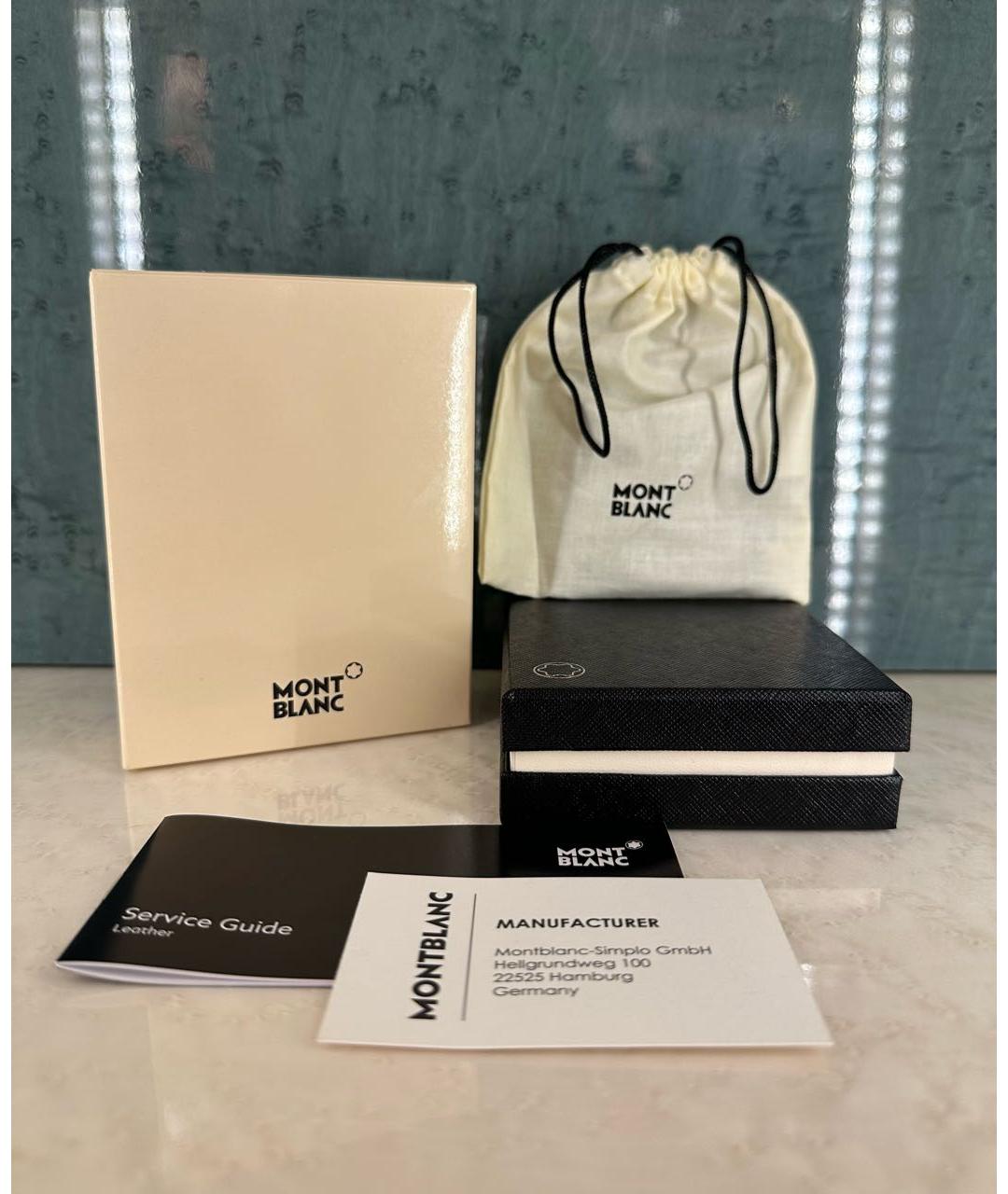 MONTBLANC Синий кожаный кардхолдер, фото 8