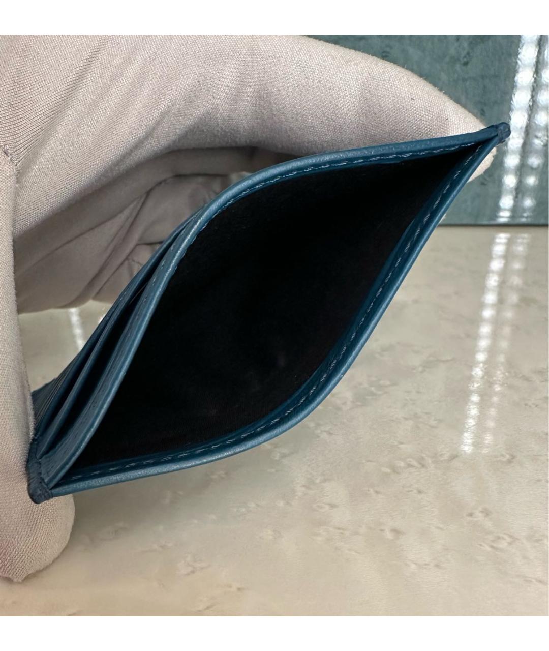 MONTBLANC Синий кожаный кардхолдер, фото 6