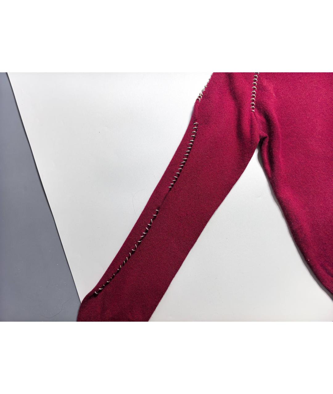 THE KOOPLES Бордовый шерстяной джемпер / свитер, фото 6