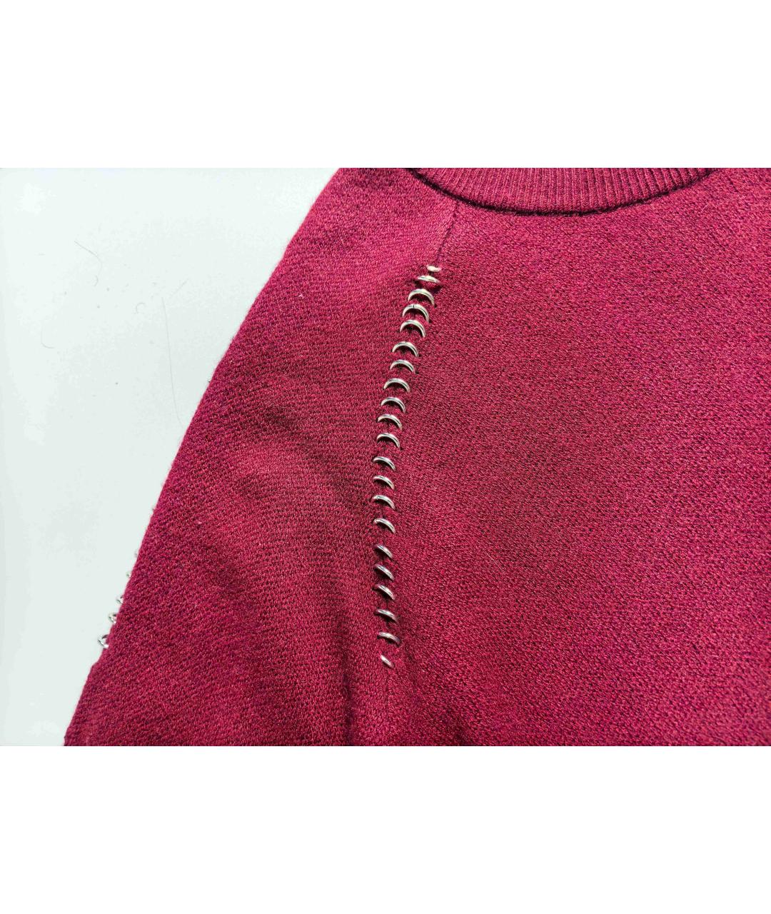 THE KOOPLES Бордовый шерстяной джемпер / свитер, фото 4