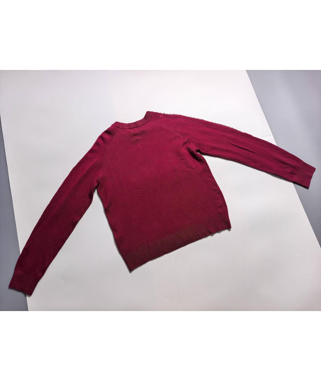 THE KOOPLES Бордовый шерстяной джемпер / свитер, фото 2