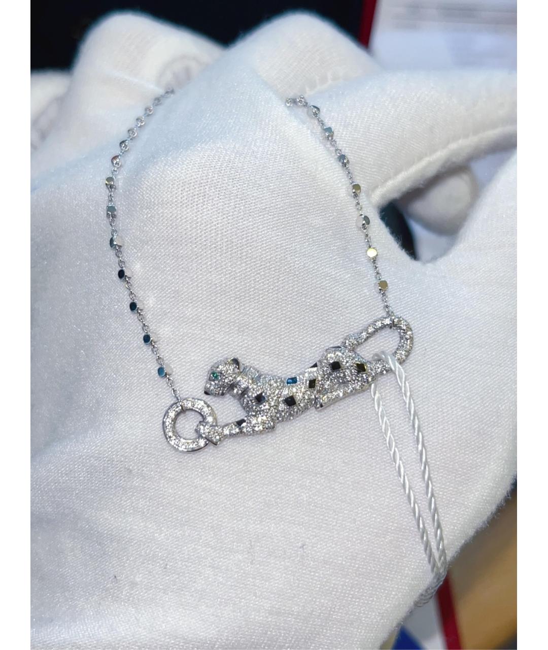 CARTIER Серебряное колье из белого золота, фото 3