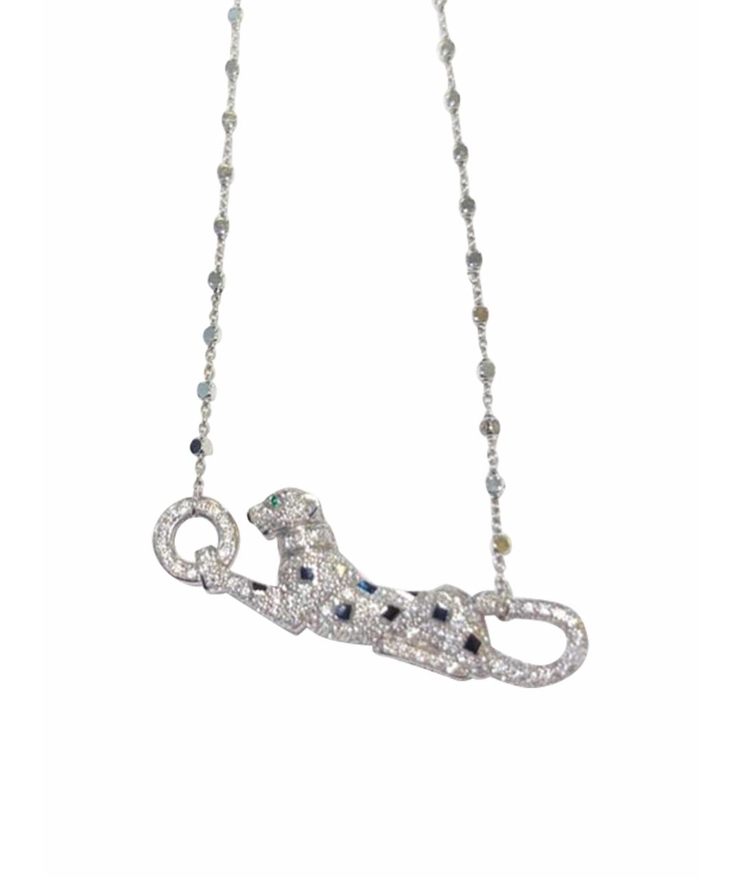 CARTIER Серебряное колье из белого золота, фото 1