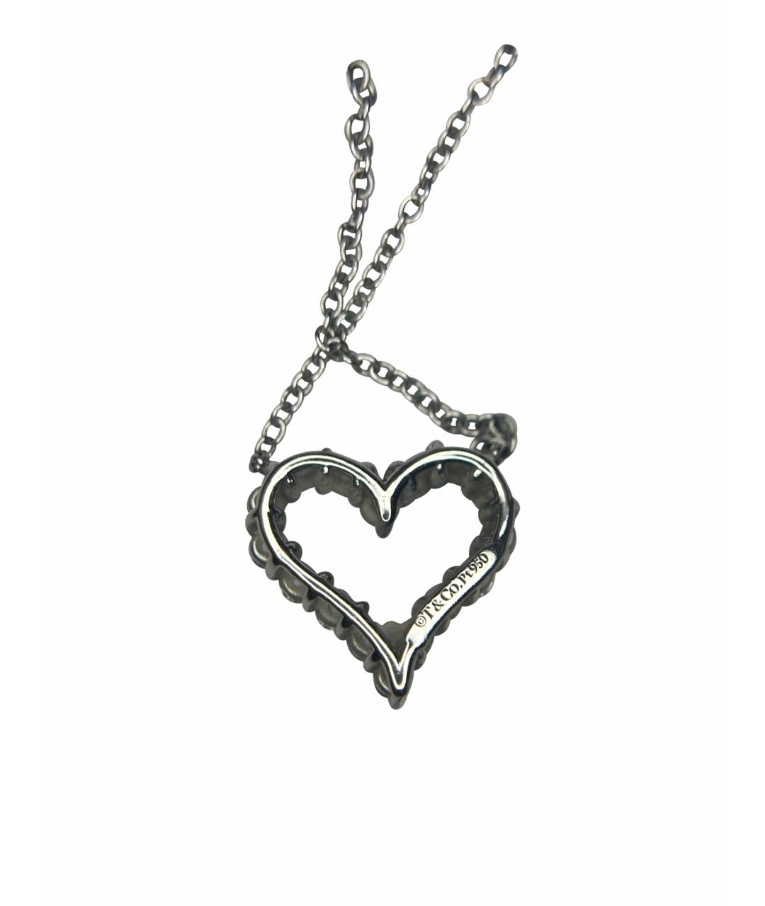 TIFFANY&CO Серебряное платиновое колье, фото 1